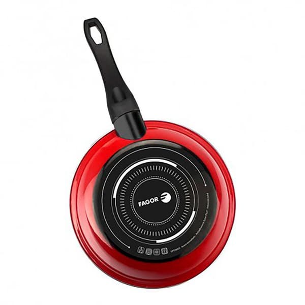 Induktionsstekpanna Set 20-24-28 cm Emaljerat Stål, Non-stick utan PFOA FAGOR Optimax Röd 01366