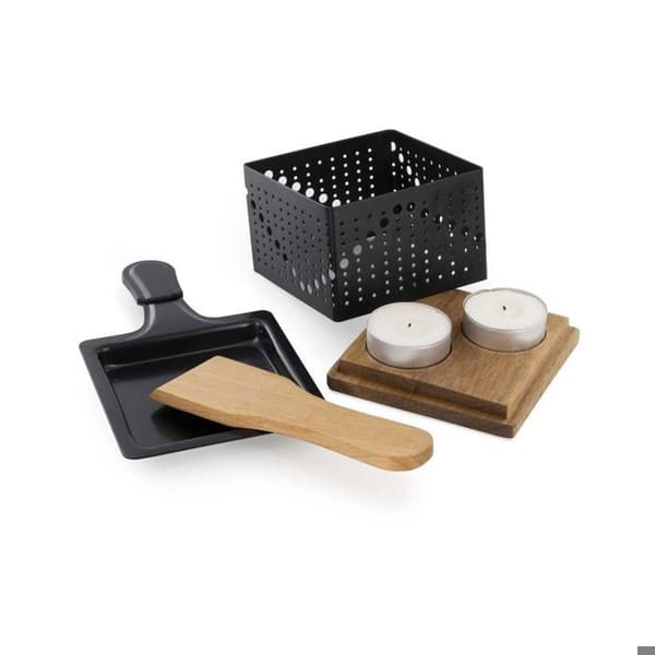 Individuell Raclette - Märke - Modell - Metall, Akacieträ, Bambu - Fungerar med 2 värmeljus