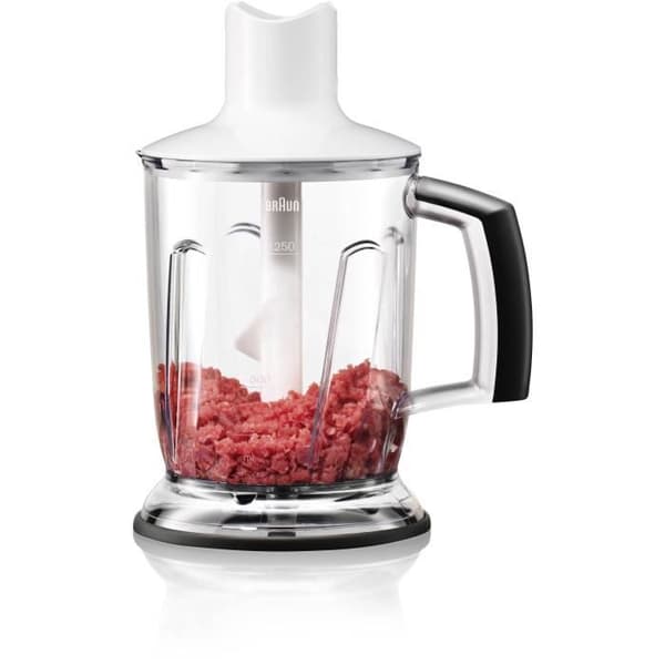 1,25L vit mixerskål för Braun Multiquick 5 - MQ40 Tillbehör