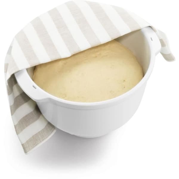 Vit plastskål - BOSCH - MUZ5KR1 - För köksmaskin MUM5 - För 750 g mjöl + övriga ingredienser