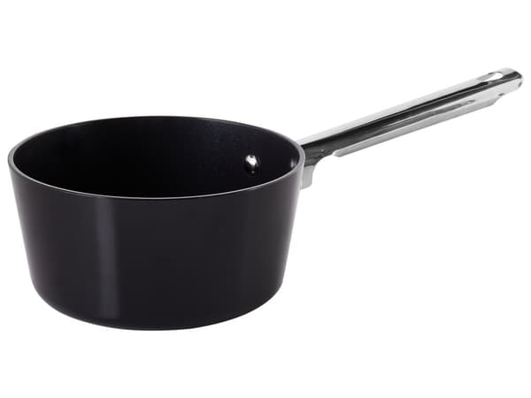 10-delers Grytesett Svart Aluminium Keramisk Belegg Non-Stick 3 Kasseroller med Lokk 2 Stekepanner