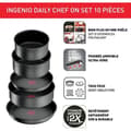 Miniatyrbild 3 av 4: Tefal Ingenio Kökserie 10 delar Daily Chef On L7619302