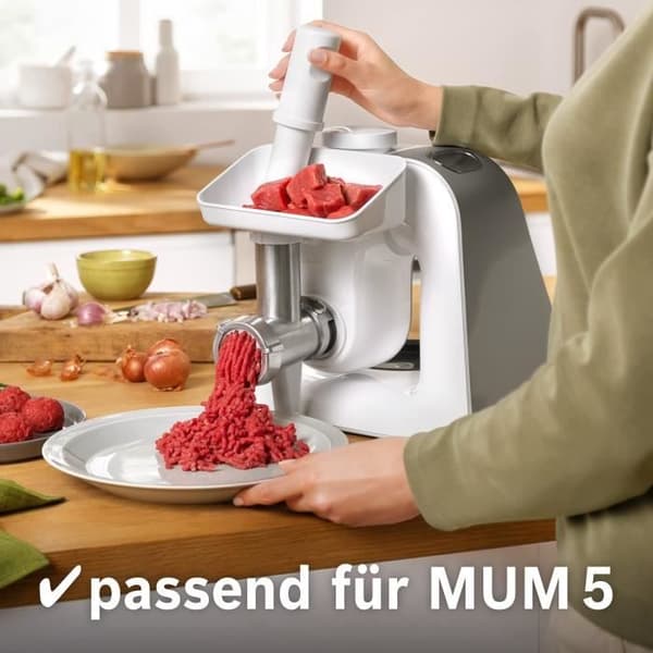 Köttkvarn för köksmaskin MUM5 - BOSCH - MUZ5FW1 - Perforerad skiva i rostfritt stål (diameter 4,5 mm)
