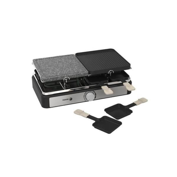 Apparat för raclette FAGOR - FGRG8 - Matsten - Upp till 8 personer - Justerbar termostat - 1400W
