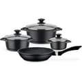 Miniatyrbild 1 av 4: GSW Gourmet Granit Set med kastruller och stekpannor - Högkvalitativt aluminiumgjutning - Flerskikts non-stick beläggning - Finiti