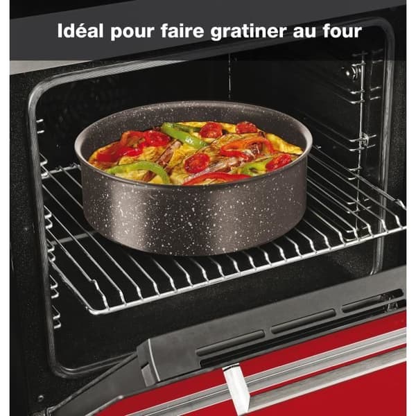 TEFAL L6789102 Ingenio Extreme 15-delade köksredskapsset - Brown Stone Effect - Tillverkad i Frankrike