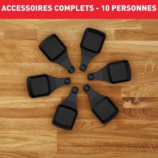 TEFAL Raclette- och pierradapparat, 1350 W, Upp till 10 personer, Naturlig lavasten, Praktisk förvaring PR457812