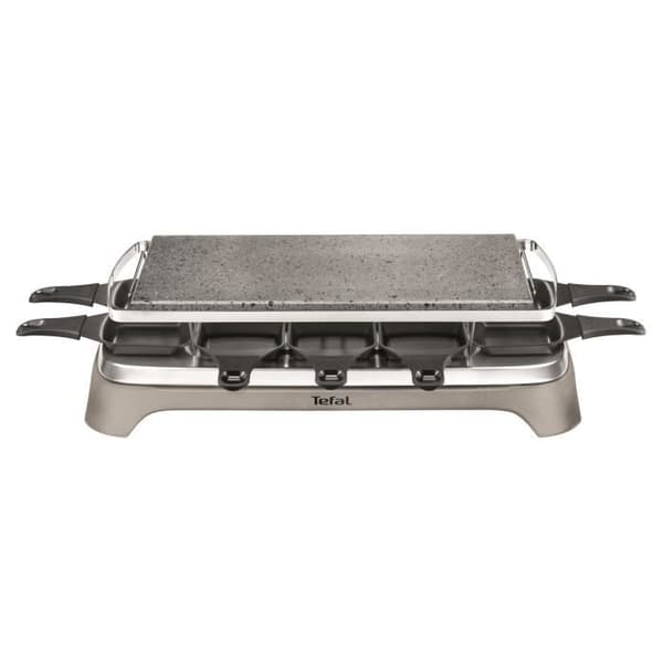 TEFAL Raclette- och pierradapparat, 1350 W, Upp till 10 personer, Naturlig lavasten, Praktisk förvaring PR457812
