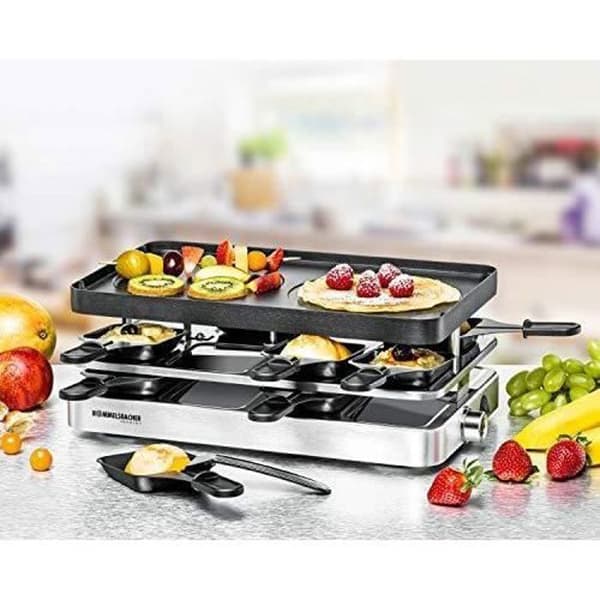 Raclettegrill - Rommelsbacher - RC 1400 - 1400 Watt - 8 personer - Svart