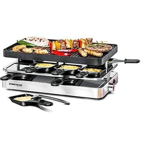 Raclettegrill - Rommelsbacher - RC 1400 - 1400 Watt - 8 personer - Svart