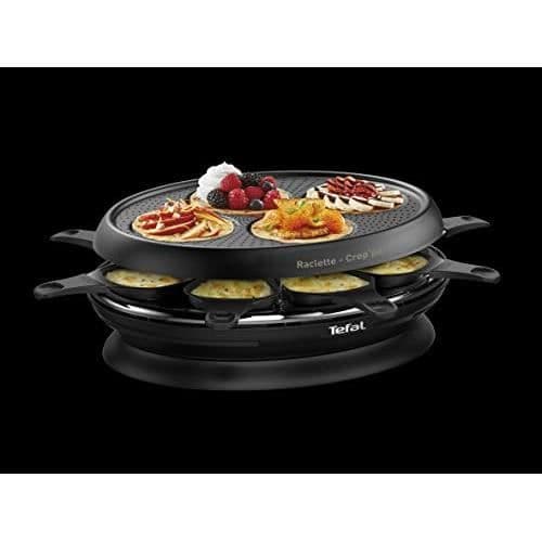 TEFAL Store'inn 2-i-1 Raclette Crêp'party Inbyggd förvaring Non-stick beläggning Powerglide kompatibel RE32081