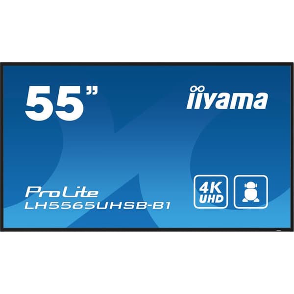 LED-bakgrundsbelyst LCD platt skärm - iiyama - iiyama ProLite LH5565UHSB-B1 - Diagonal klass 55" (54,6" synlig) skärm L