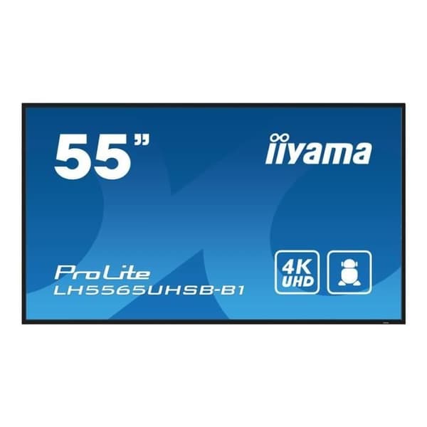 LED-bakgrundsbelyst LCD platt skärm - iiyama - iiyama ProLite LH5565UHSB-B1 - Diagonal klass 55" (54,6" synlig) skärm L
