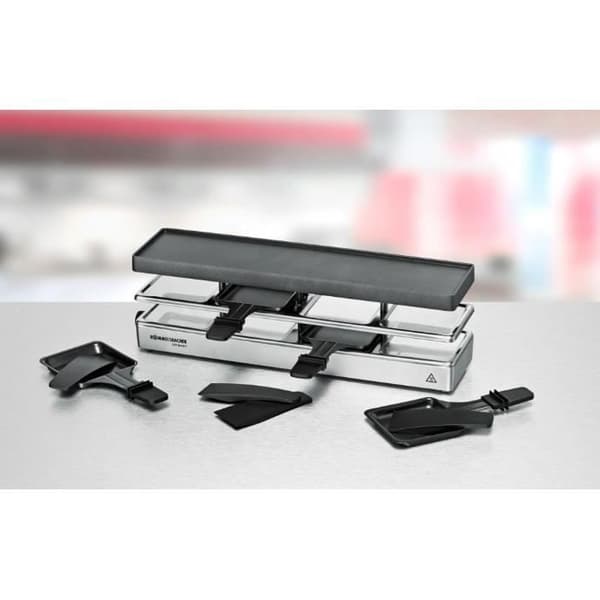 Raclette/Grill - Rommelsbacher - RC 800 - 725 W - 4 personer - Svart/Silver