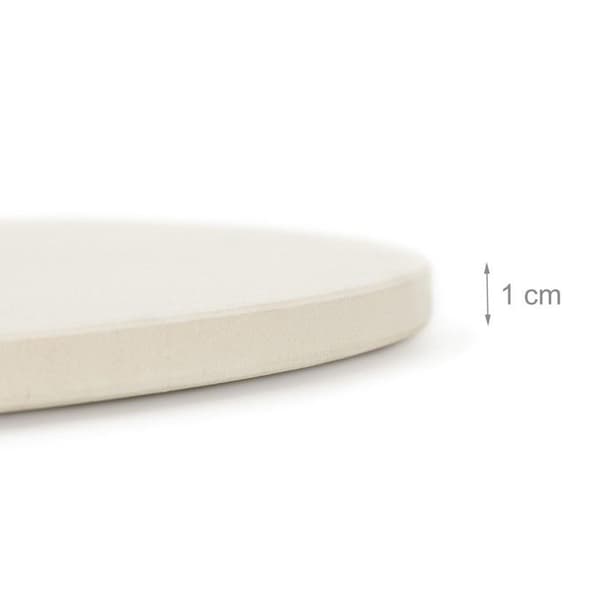 Relaxdays Pizzasten Diameter 33 cm Tjocklek; 1 cm Bakning Grillsten Köksredskap Bröd, beige