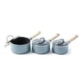 Miniatyrbild 1 av 4: GreenPan, Aluminium tätt trä, Grågrön, 3 st - Kastrullset CC001595-001