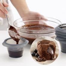 LEKUE - Set med 6 silikonchokladfondantformar