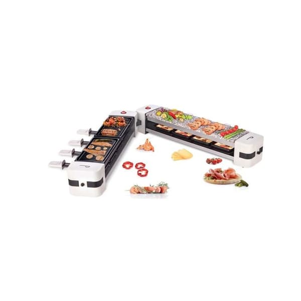 Raclettemaskin - LITE BALANS - 8502 - 8 personer - 1200W - Avtagbar platta
