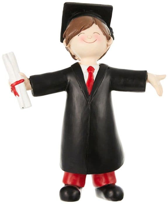 Kreativt kökspaket - kulinariska spel Mopec Boy Graduation Cake Figurine, Polyresin