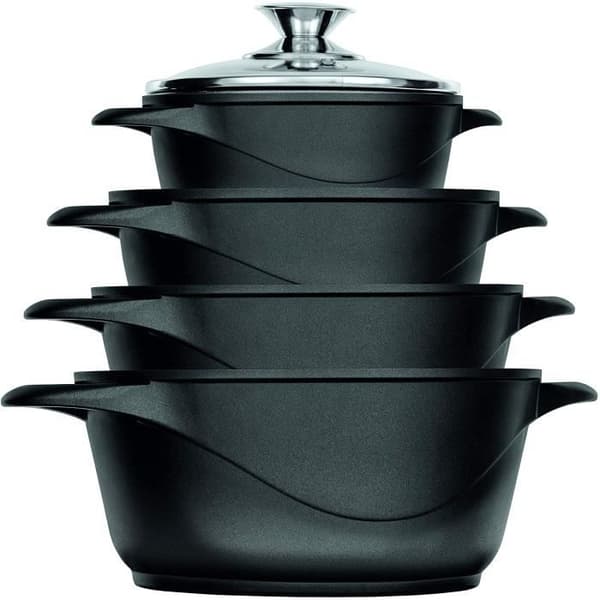 Köksset - Smile - MGK12 Negro - Non-stick - Induktion - 8 delar