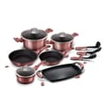 Miniatyrbild 5 av 6: Induktionskokkärl 12 Delar Aluminium Non-stick Utan PFOA Berlinger Haus I-Rose Rosé 98151