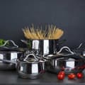 Miniatyrbild 3 av 3: Barazzoni 292909 Italienskt smakset 9 delar, Rostfritt stål, Grå, 23 x 31,5 x 11,1 cm