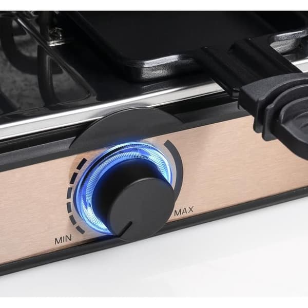 Bestron Raclette-grill Elektrisk raclette för upp till 8 personer, 8 stekpannor och 8 skrapor, 1400 Watt, Färg: koppar