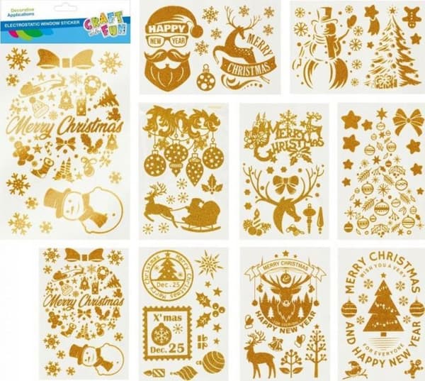 Kreativt kökset - kulinariska spel Craft with fun - CFBN385 - DÃCORATION BN FOIL ELEKSTAT BROK 9ARK CF FOL 12/84