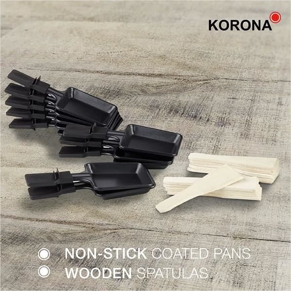 Raclette Grill för 10 personer - KORONA - 45060 - Avtagbar grillplatta - Non-stick beläggning