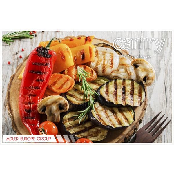 Raclette/grill - CAMRY - CR 6606 - 1200 Watt - Svart - 6 personer