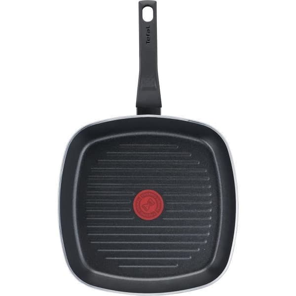 Tefal B55540 Easy Cook Clean grillpanna - 26 x 26 cm - Non-stick beläggning - Säker - Termiskt signal - Stabil botten - F