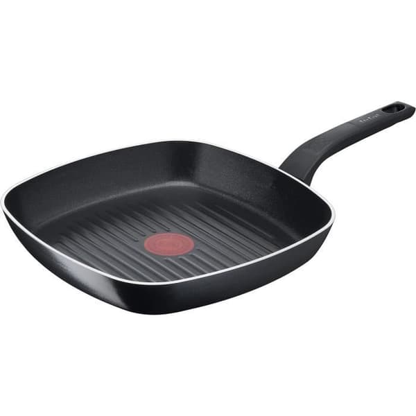 Tefal B55540 Easy Cook Clean grillpanna - 26 x 26 cm - Non-stick beläggning - Säker - Termiskt signal - Stabil botten - F