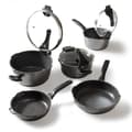 Miniatyrbild 1 av 4: STONELINE® FUTURE Kokkärlsset 8 st - med glaslock med silfunktion - Non-stick beläggning - Induktion