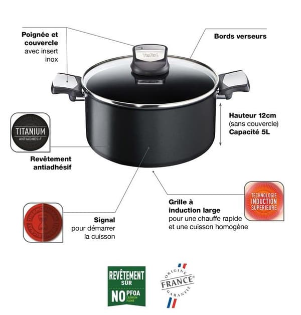 Tefal kokkärl - 06GU - G6 UNBEGRÄNSAD PÅ IH