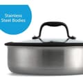 Miniatyrbild 3 av 4: Köksset BK Ceramic Black 7 delar i Rostfritt Stål med Keramiskt Non-stick Beläggning utan PFAS