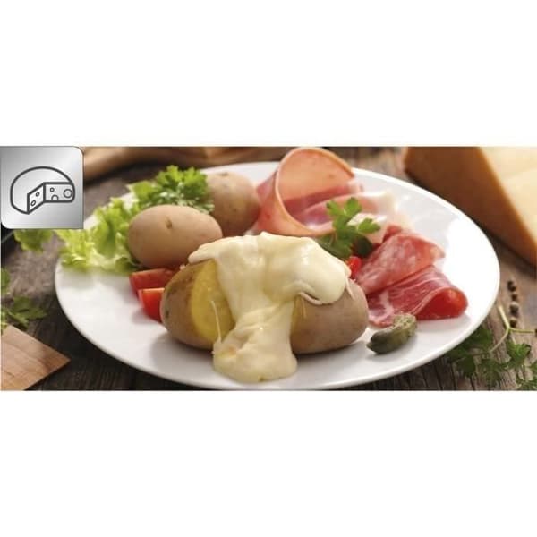 TEFAL 3in1 Raclette Grill, Colormania Raclette, Grill och Crêpes, 8 koppar, non-stick beläggning, stålblå RE310401
