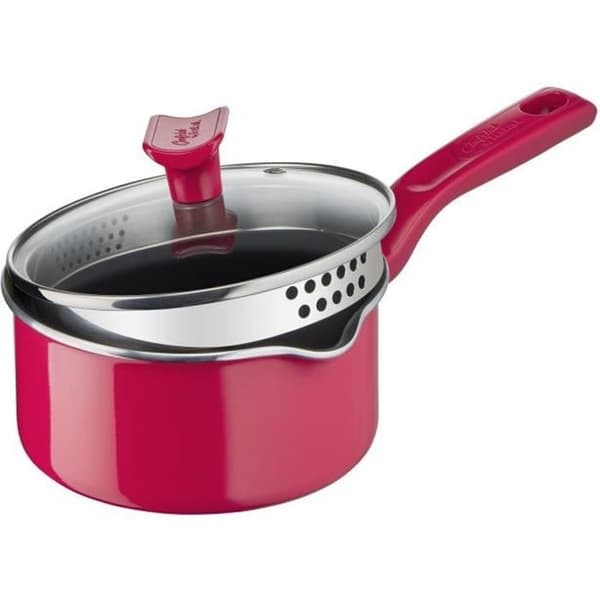 CHEFCLUB BY TEFAL G8062204 Kastrull 16 cm + dropplock, non-stick beläggning, termosignalteknik, induktion