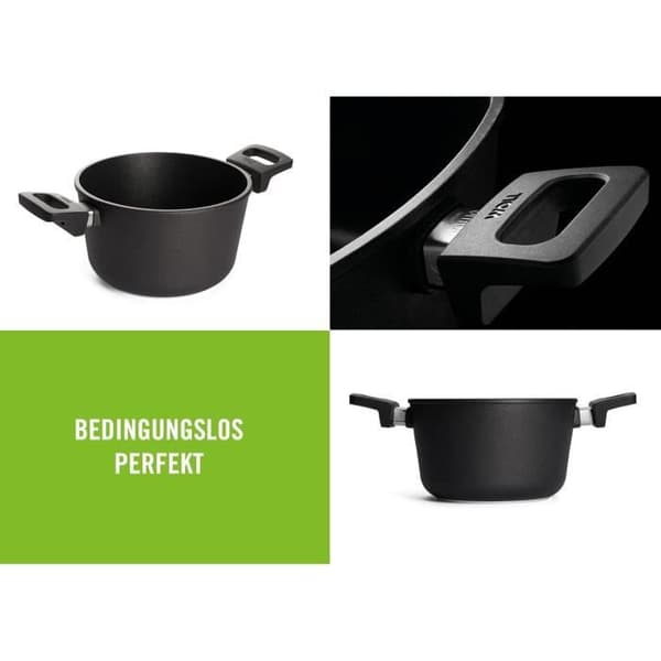 Woll nowo Titanium Marmite i Gjutjärn med Glaslock 20 cm