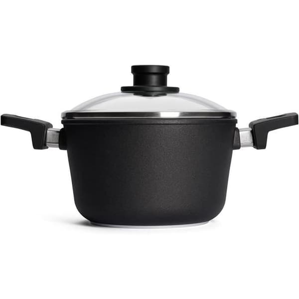 Woll nowo Titanium Marmite i Gjutjärn med Glaslock 20 cm