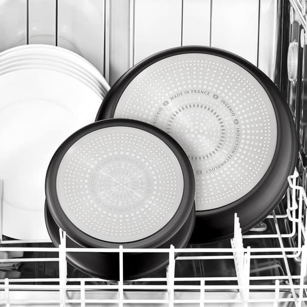 Tefal Ingenio Set med 4 delar, Kastruller 161820 cm 1 avtagbart handtag, Induktion, Non-stick beläggning, Stapelbar, Unlimited On