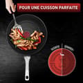Miniatyrbild 3 av 4: Sauteuse Tefal Unlimited 24 cm med glaslock, Induktion, Rivtålig non-stick beläggning, Thermo-Signal, Tillverkad