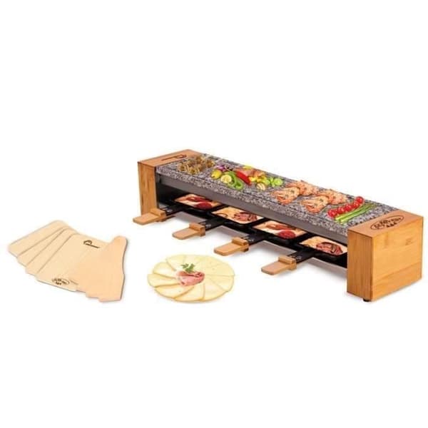 Raclette / Sten 4 personer - LITE BALANS - Moo...! - trä - 600W
