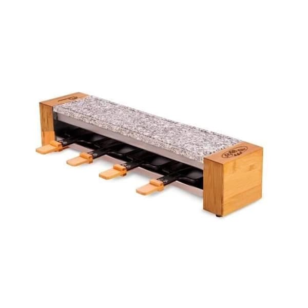 Raclette / Sten 4 personer - LITE BALANS - Moo...! - trä - 600W