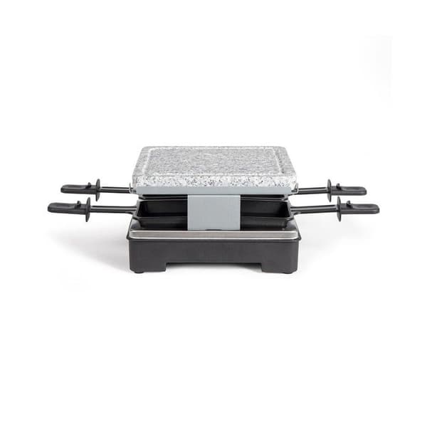 Raclettemaskin - LIVOO - 4 personer - Grillsten - Avtagbar granitbricka
