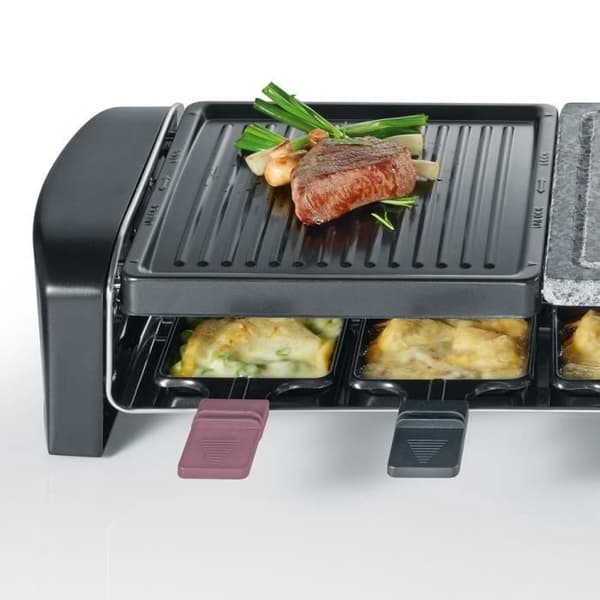 Apparat för raclette SEVERIN - RG9645 - För upp till 8 personer - Kombinerade grillplattor - 1400W