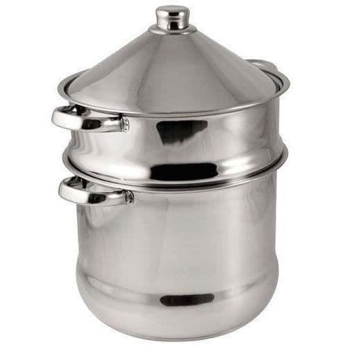 BAUMALU Couscousmaskin i rostfritt stål, tagine