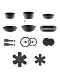 Miniatyrbild 1 av 2: Nonstick Kokkärlset, 17 Delar, Mångsidiga Matlagningsfunktioner, Ugnssäker,1 set