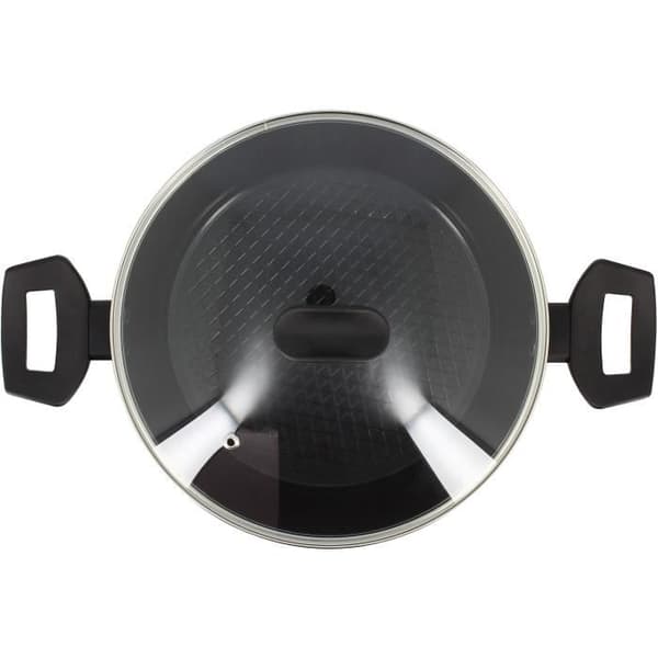 Häll - MENASTYL - 6020647 - Smidd aluminium - 24 cm - Svart - Lämplig för alla värmekällor inklusive induktion