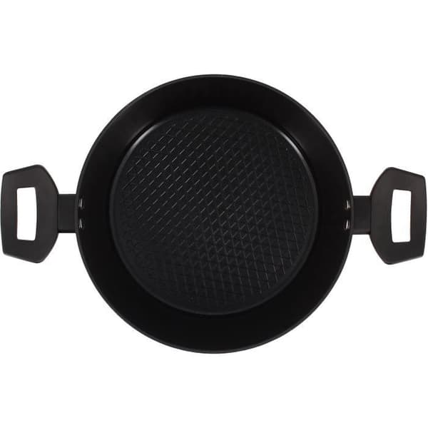 Häll - MENASTYL - 6020647 - Smidd aluminium - 24 cm - Svart - Lämplig för alla värmekällor inklusive induktion