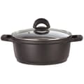 Miniatyrbillede 1 af 3: Gryde i støbt aluminium - GSW - SILCOGUSS - 28 cm - Induktion - Sort